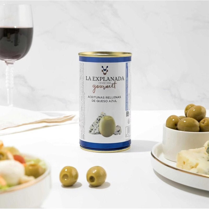 Azeitonas Verdes Recheadas com Queijo Azul