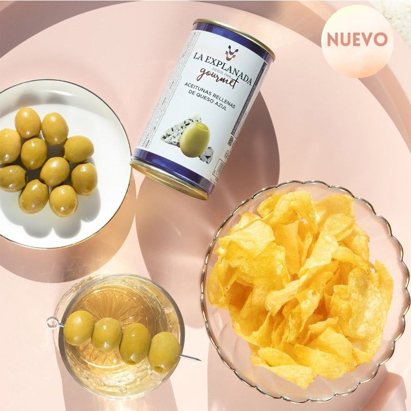 Azeitonas Verdes Recheadas com Queijo Azul