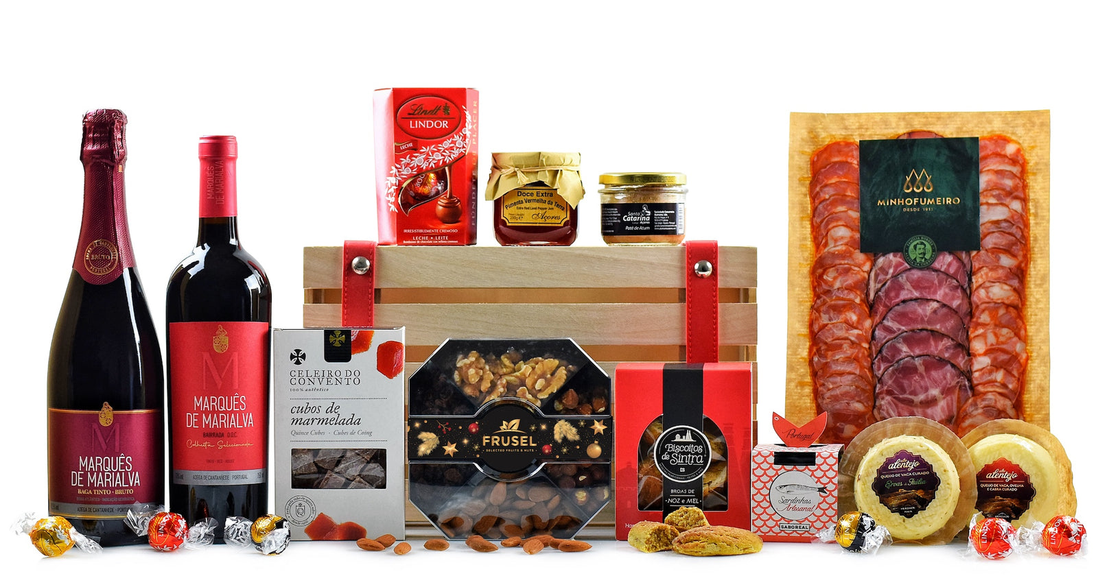 Cabaz de Natal com Vinho Marquês de Marialva