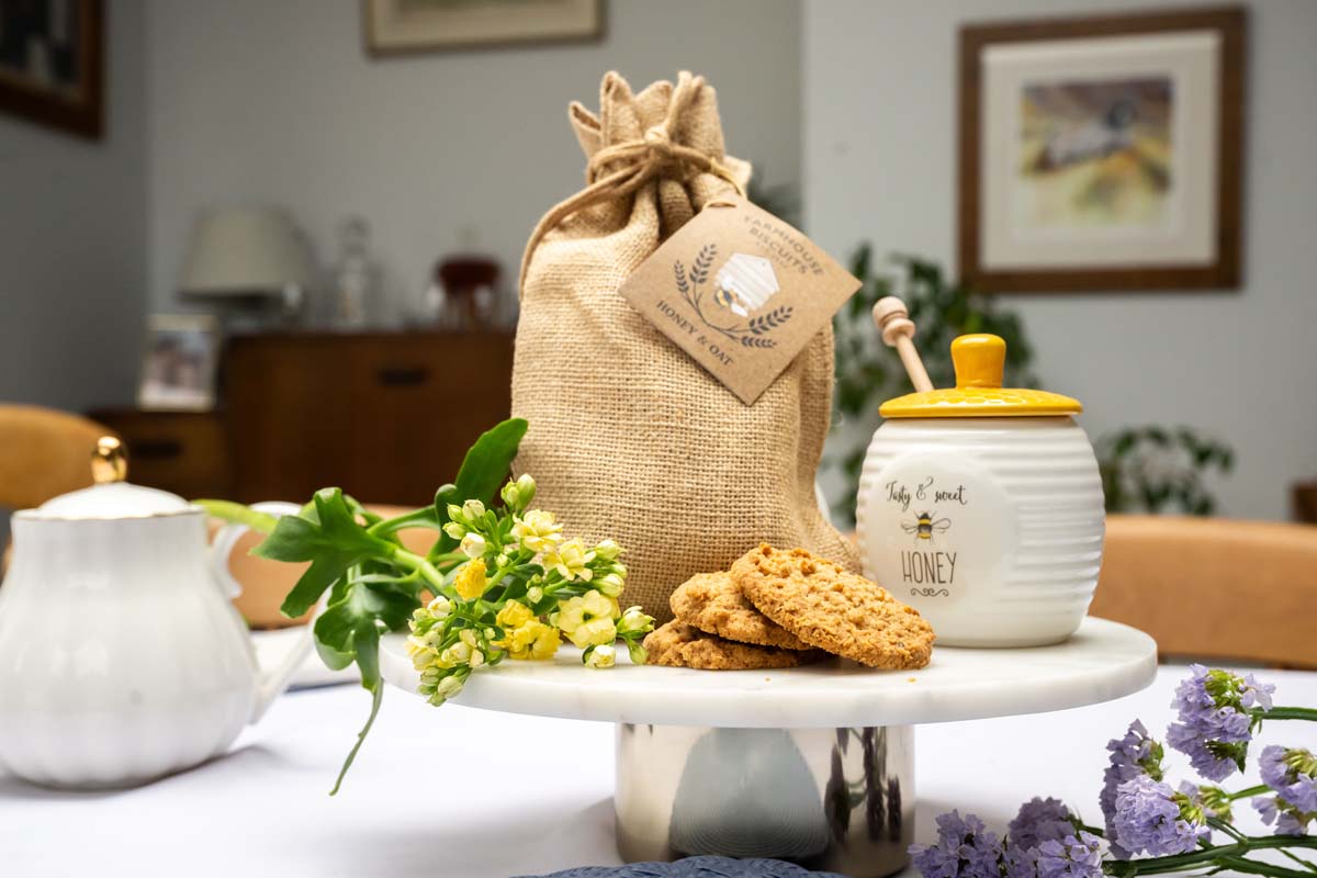 Biscoitos de Mel e Aveia Farmhouse - Hessian Bag