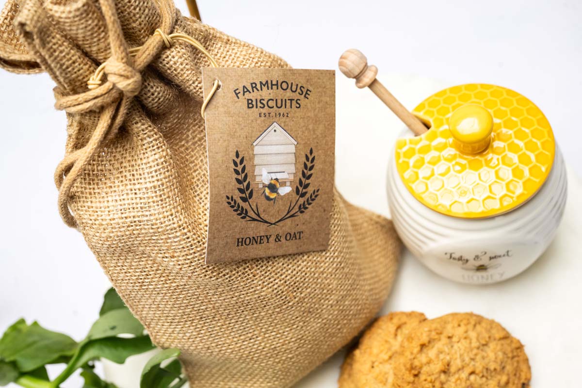Biscoitos de Mel e Aveia Farmhouse - Hessian Bag