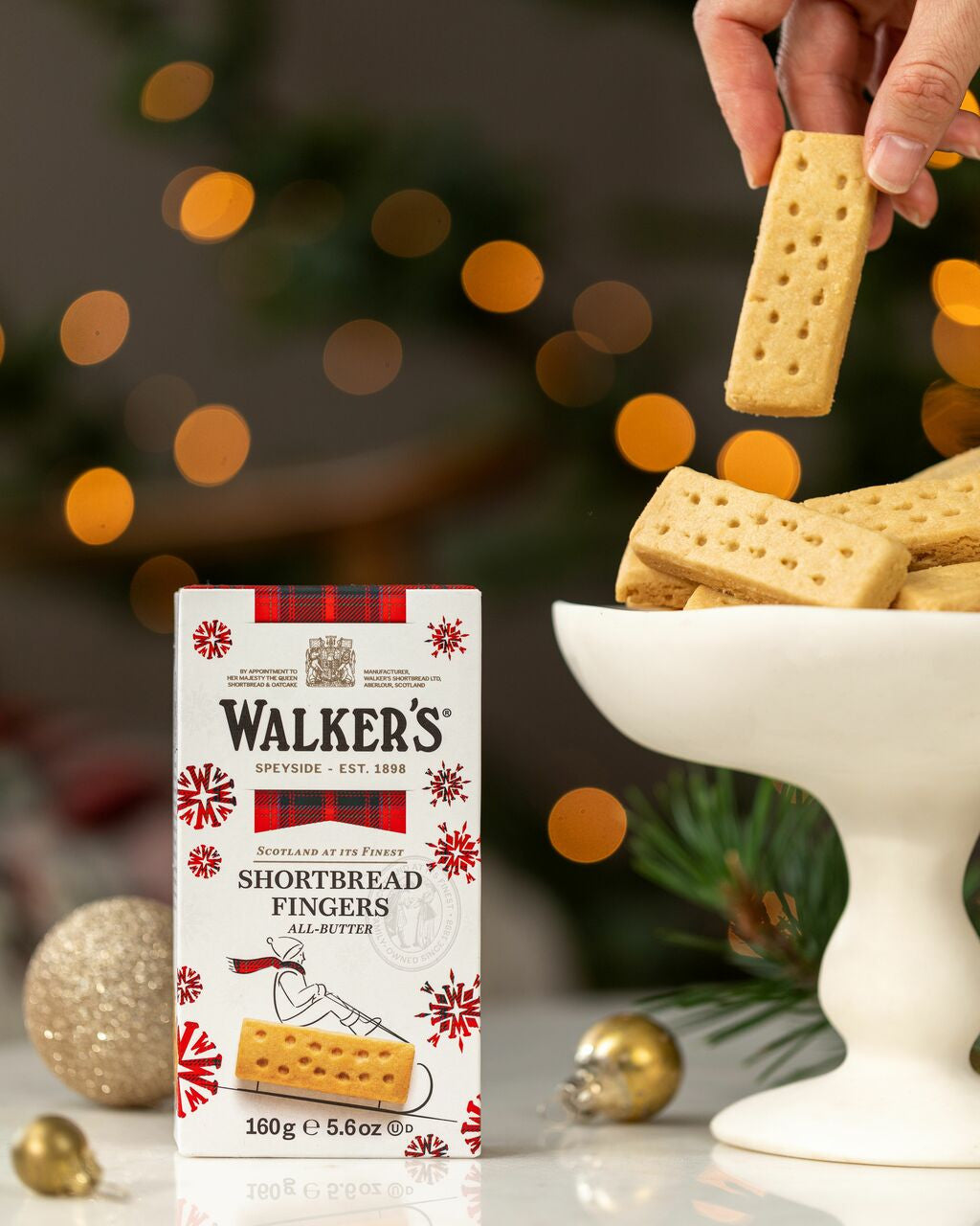 Shortbread Fingers Embalagem Festiva Walker's 160g