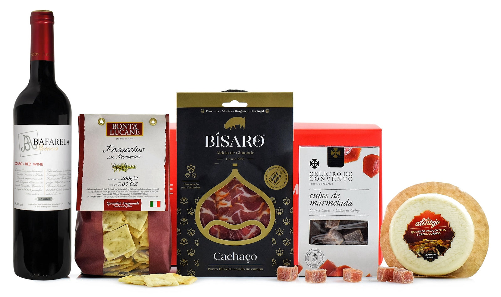 Cabaz de Natal com o Vinho Bafarela Reserva Tinto