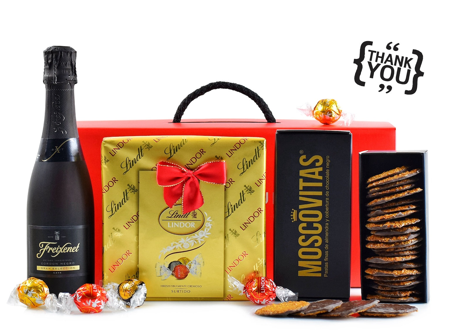 Cabaz de Natal com Chocolate Lindt