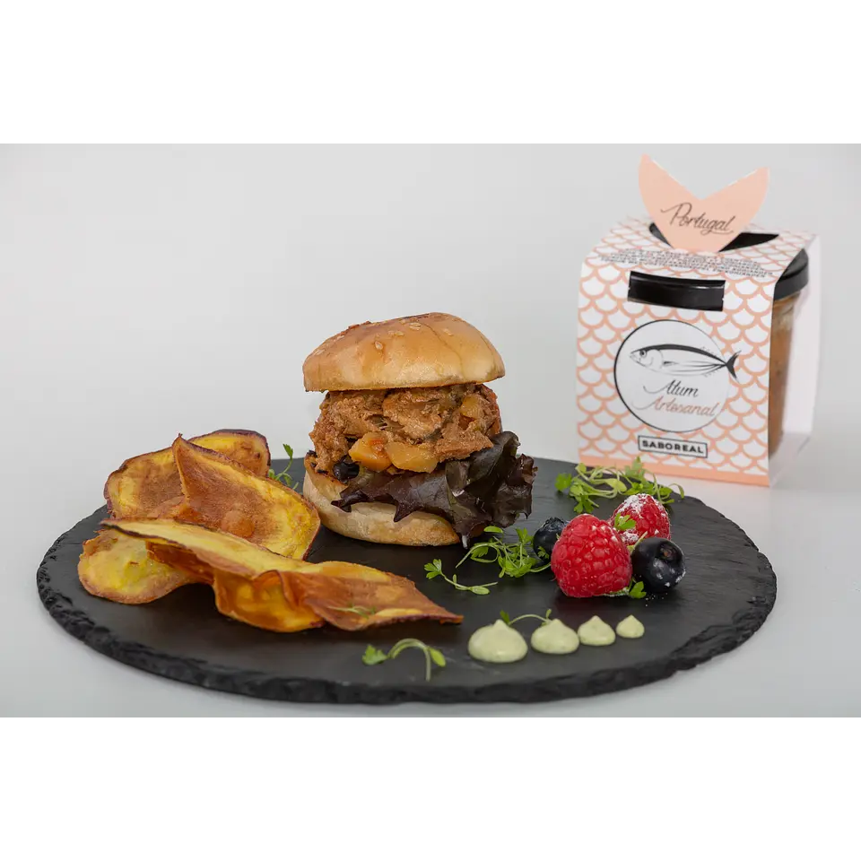 Petiscada de Atum com Batata Doce e Coentros