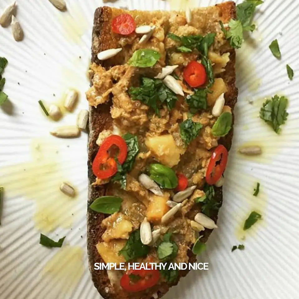 Petiscada de Atum com Batata Doce e Coentros