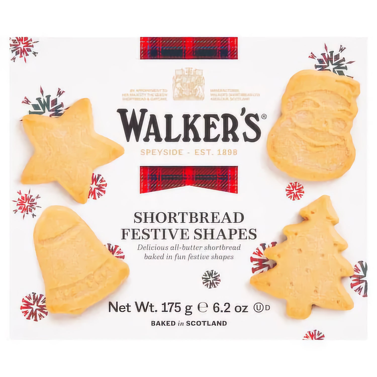 Shortbread Formas Natalícias Walker's 175g