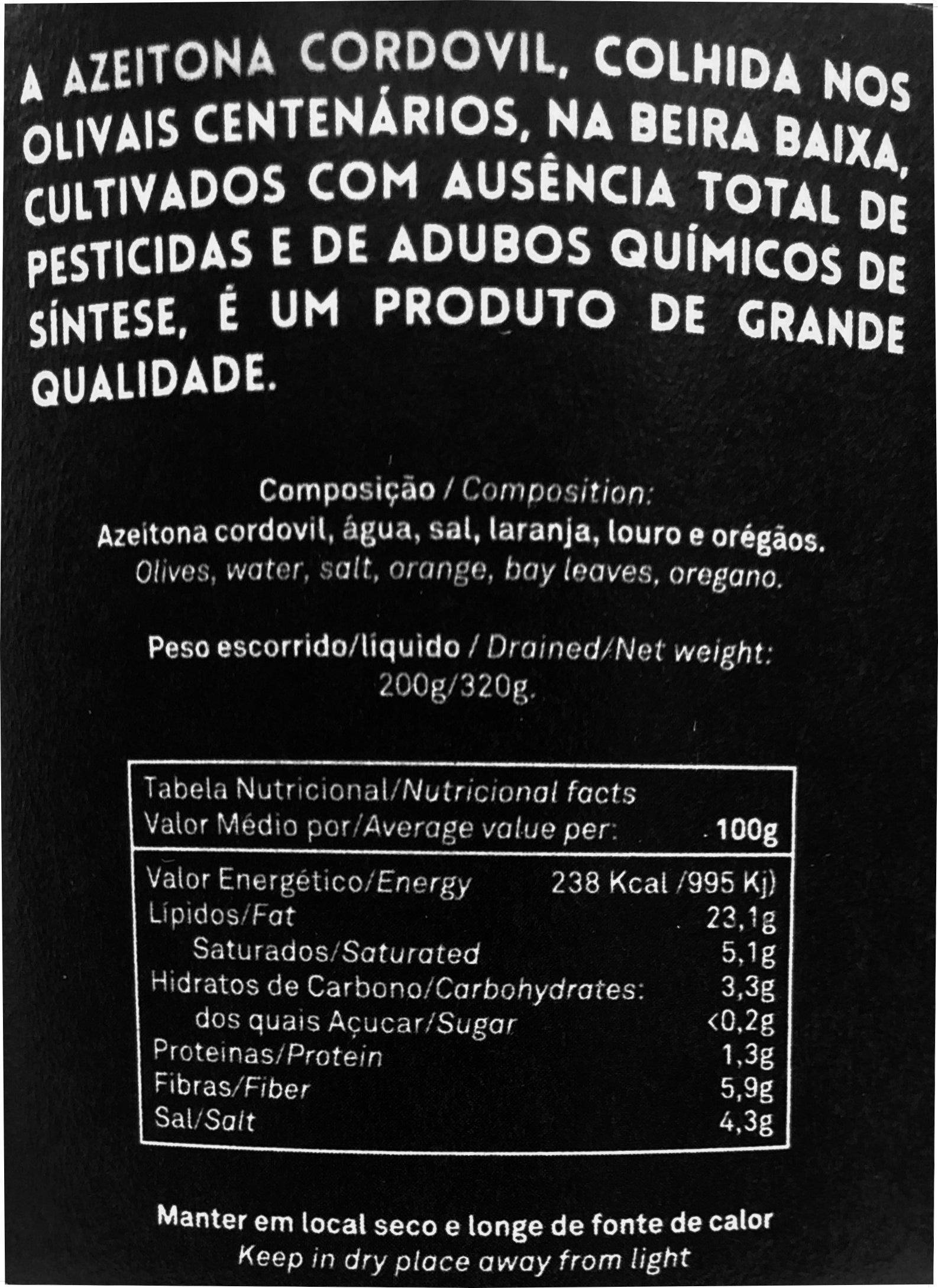 Azeitona Biológica Cordovil Tapada da Tojeira