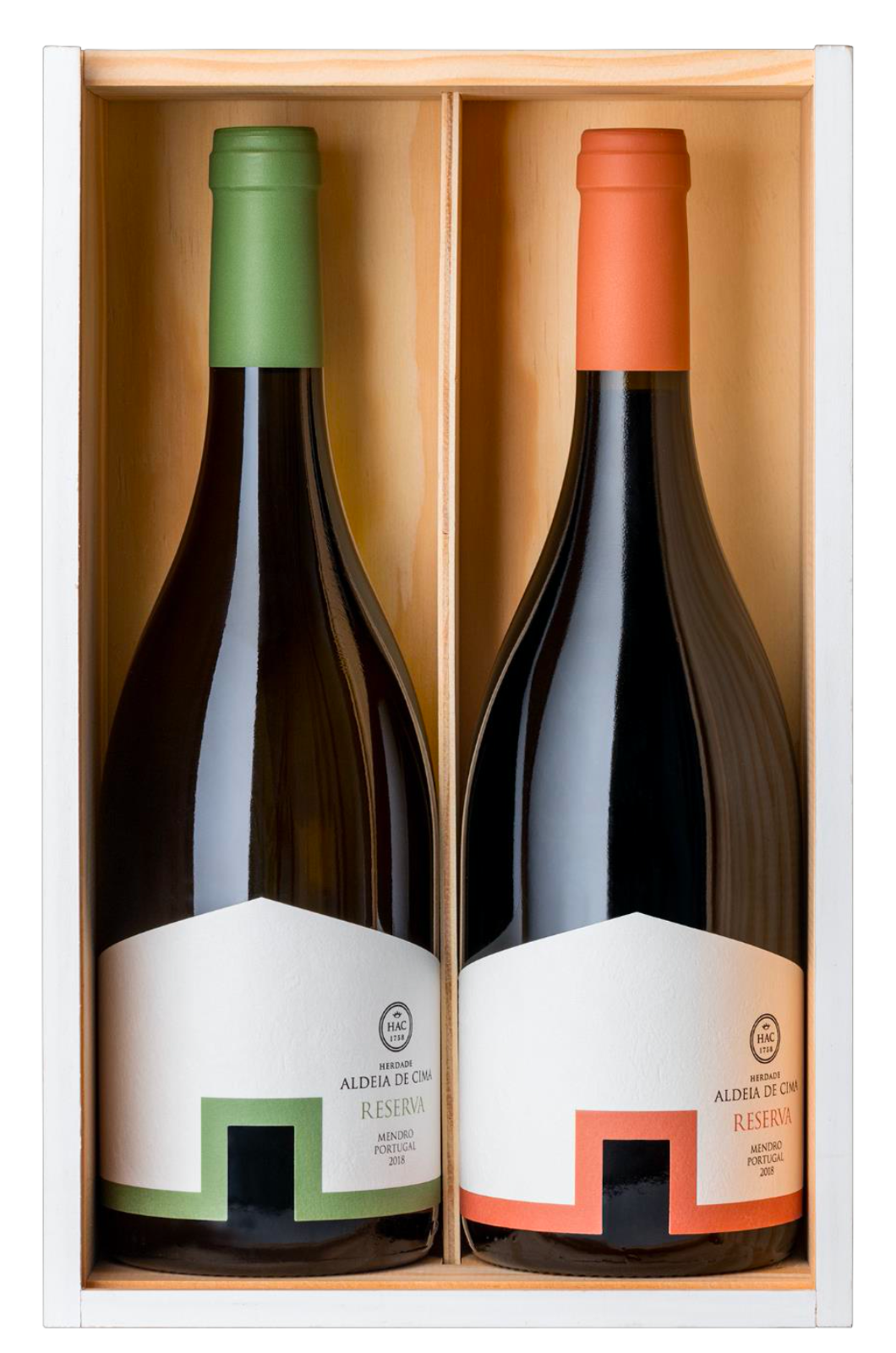 Cabaz Vinho Tinto e Branco Reserva . Herdade Aldeia de Cima