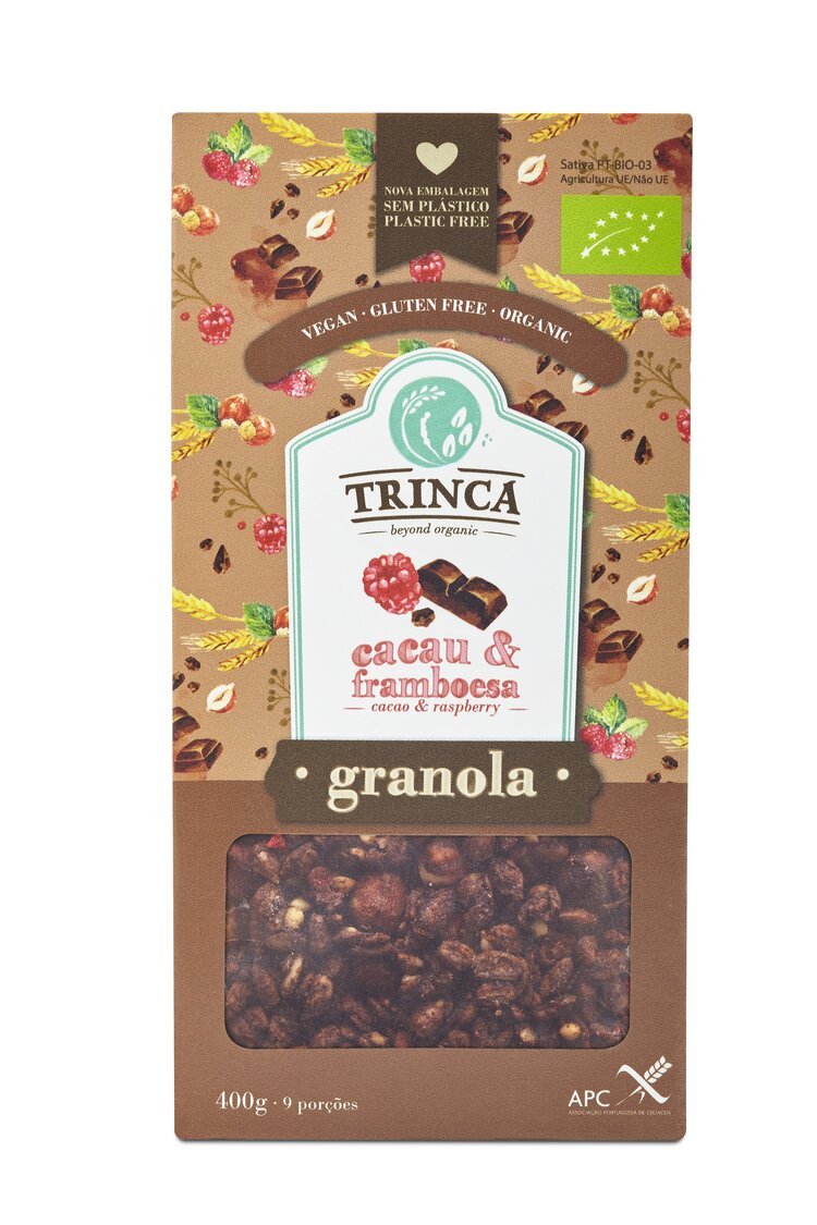 Granola de Cacau e Framboesa
