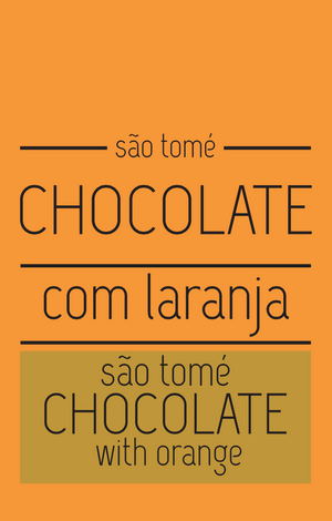 Creme de Chocolate Negro São Tomé com Laranja meia.dúzia
