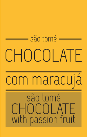 Creme de Chocolate Negro São Tomé com Maracujá meia.dúzia