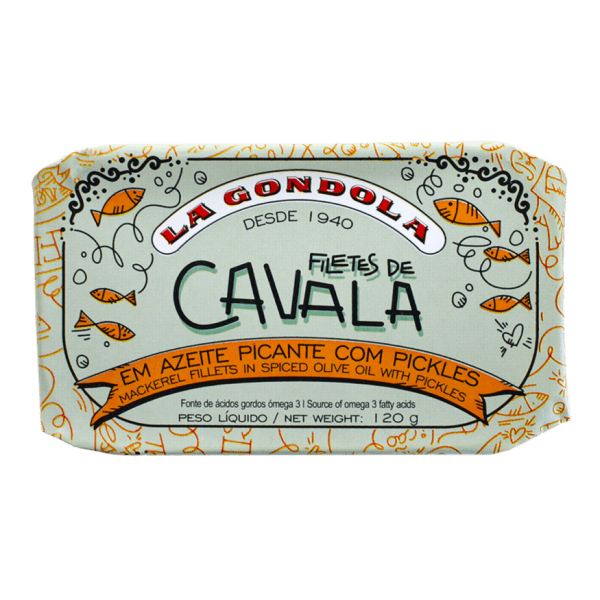 Filetes de Cavala em Azeite Picante com Pickles La Gondola