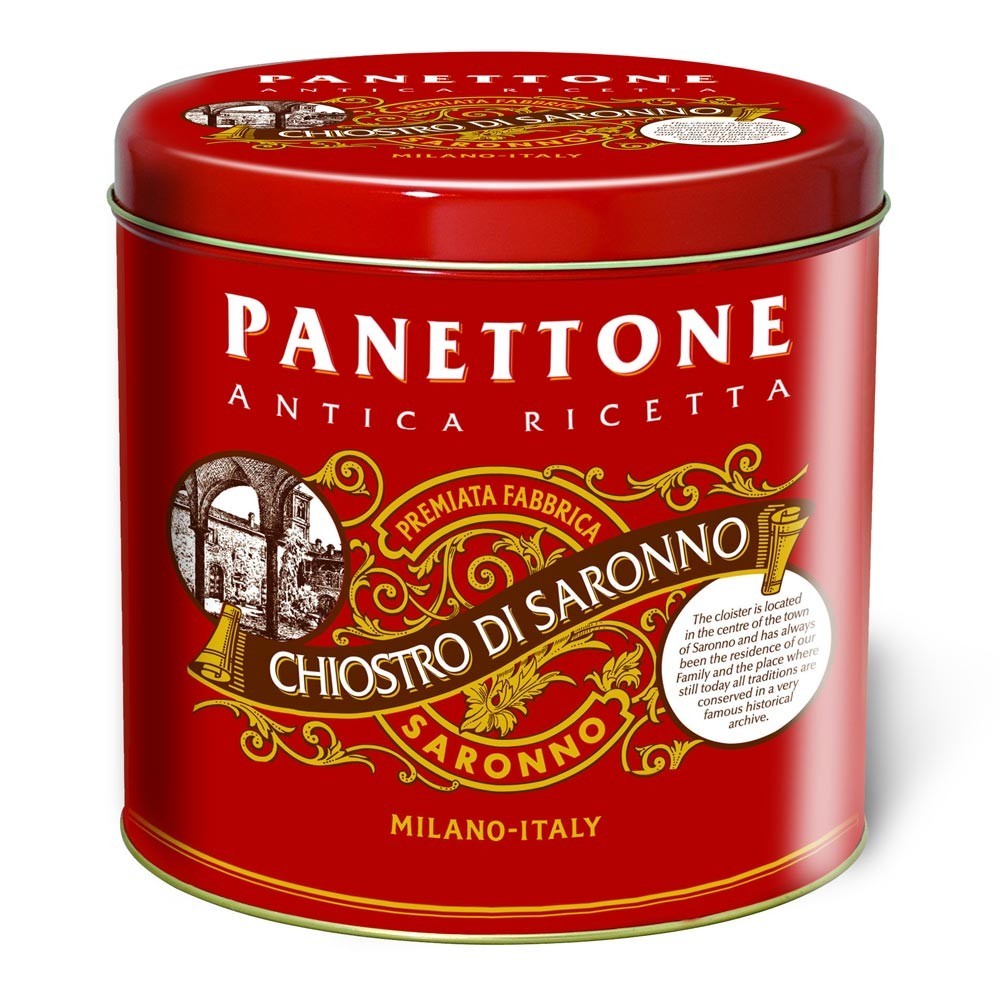 Panetone Clássico Elegance - Lata de Metal - Chiostro di Saronno