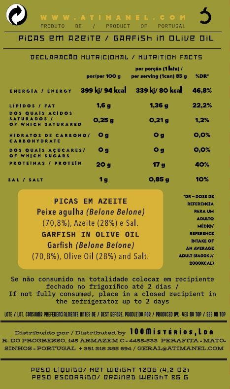 Picas em Azeite Ati Manel