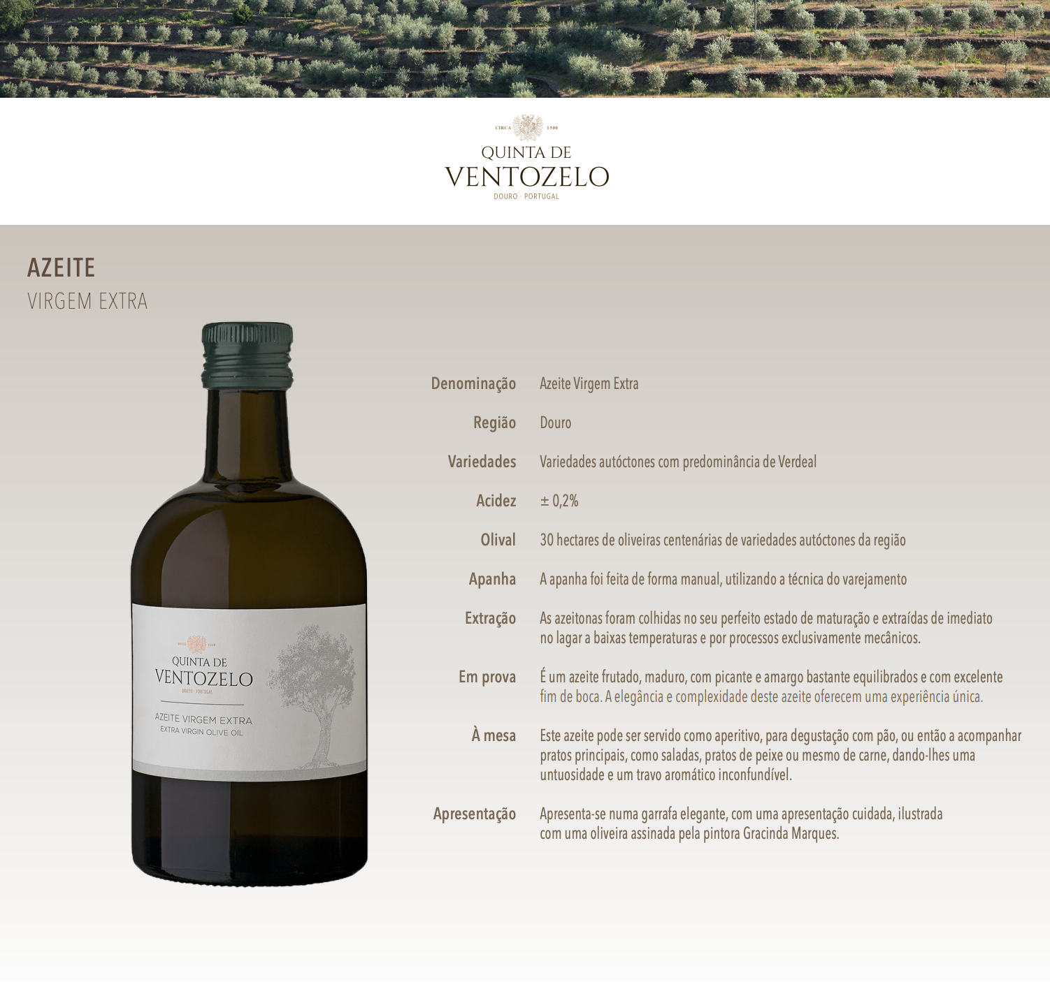 Azeite Virgem Extra Quinta de Ventozelo