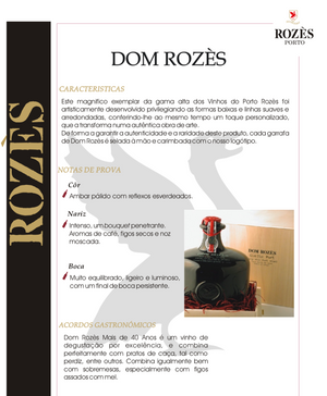 Vinho do Porto Dom Rozès +40 Anos