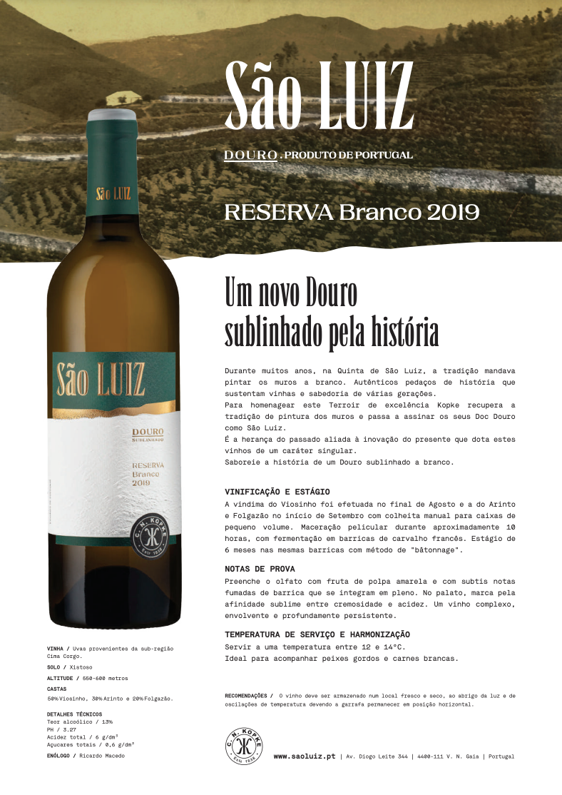 Vinho São Luiz Douro DOC Reserva Branco