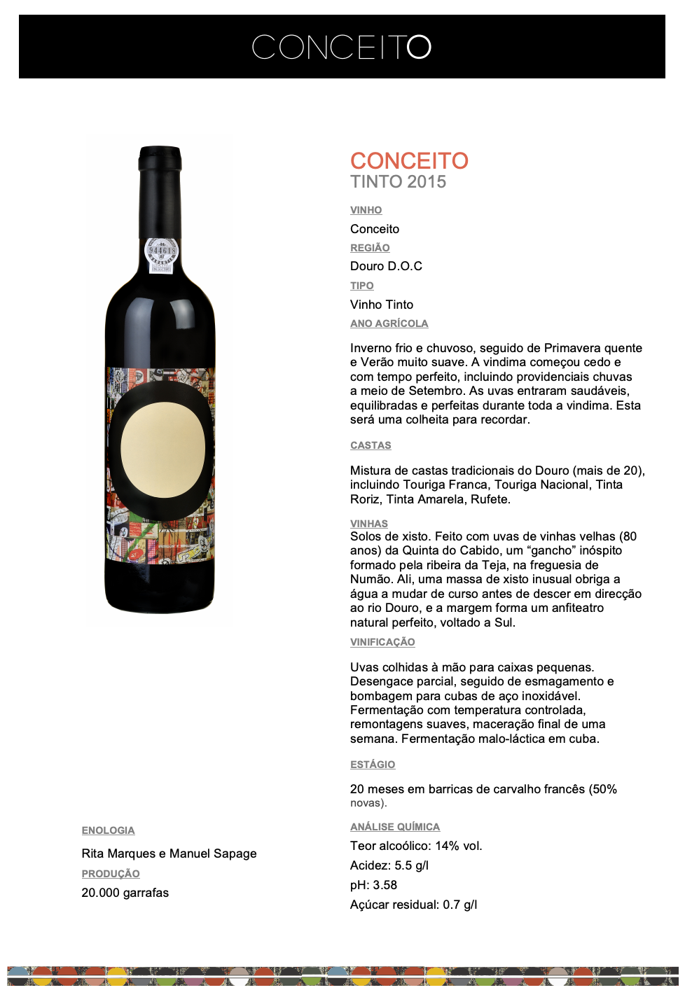 Vinho Tinto Conceito 2015