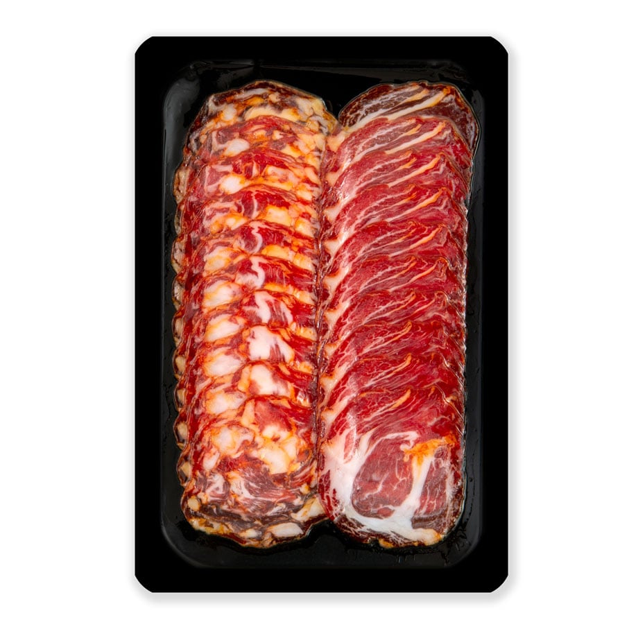 Tábua Mista (Cachaço + Painho) de Porco Preto Fatiado SEL