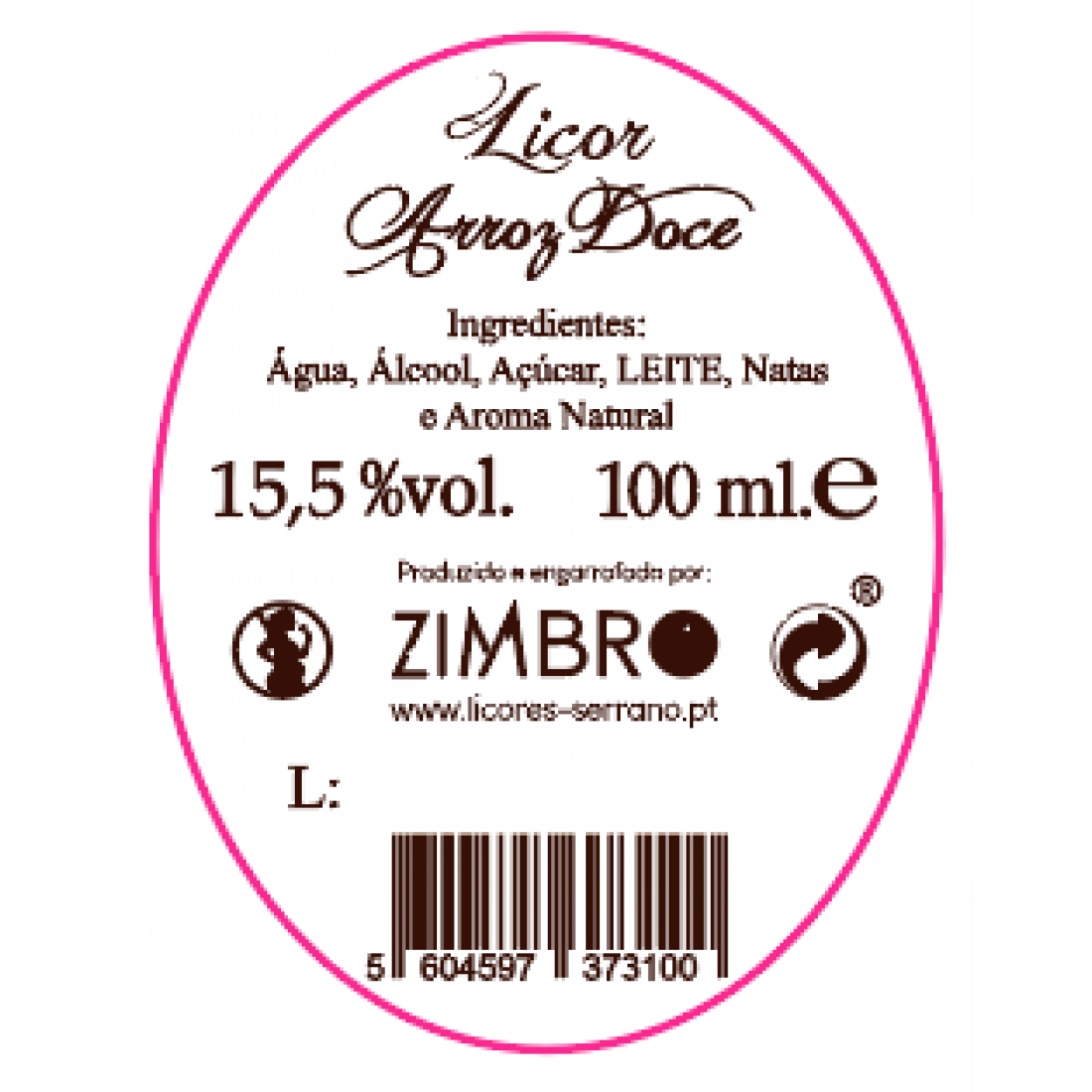 Licor Arroz Doce - Miniatura