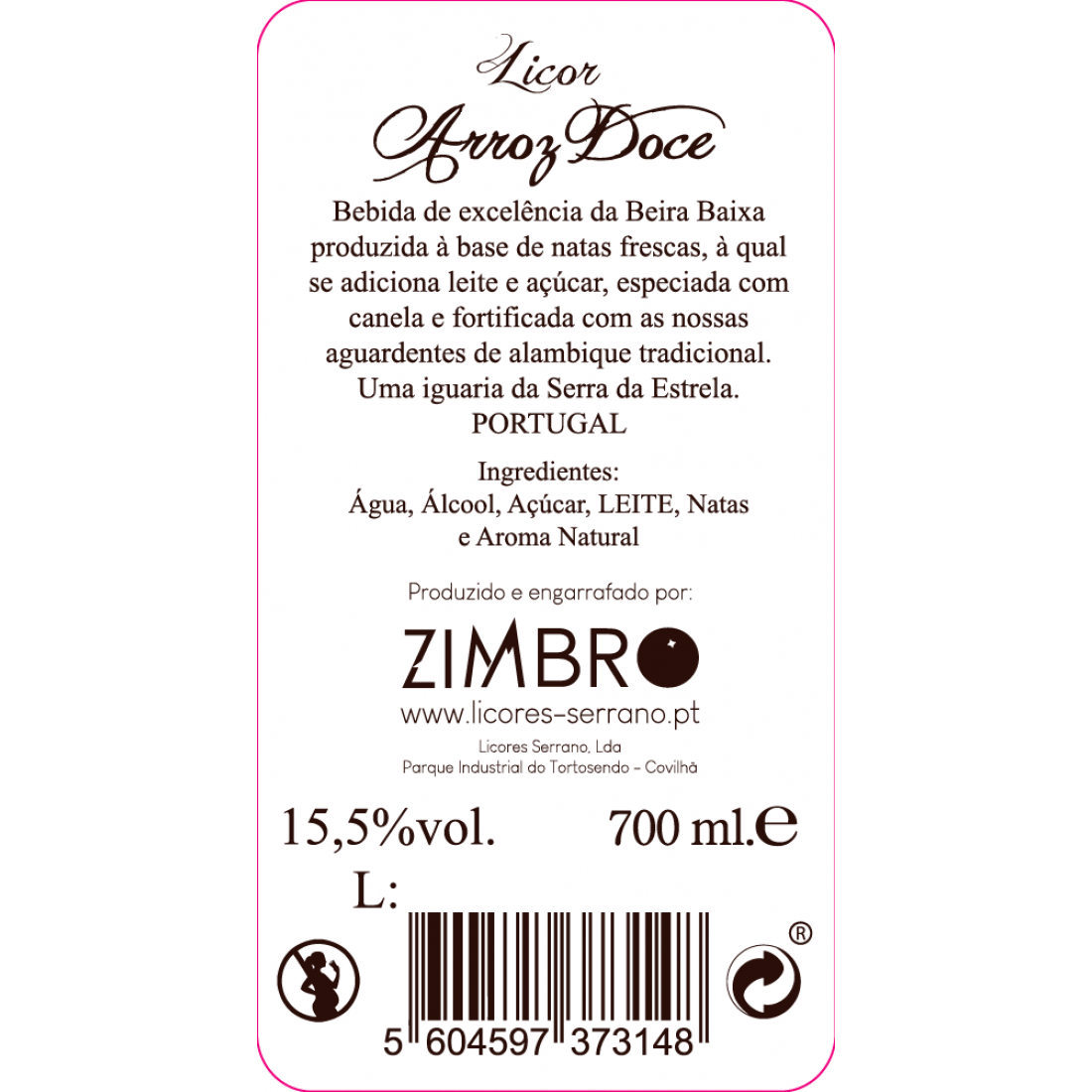 Licor Arroz Doce