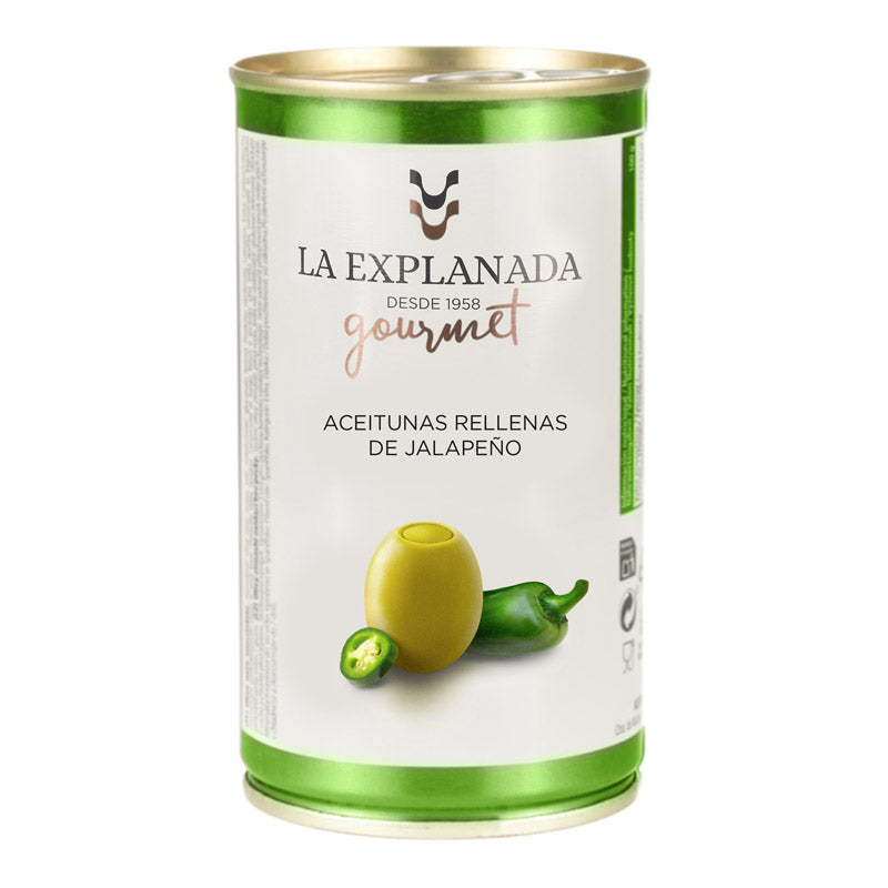 Azeitonas Verdes Recheadas com Pimento Jalapenho
