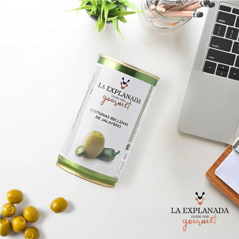 Azeitonas Verdes Recheadas com Pimento Jalapenho