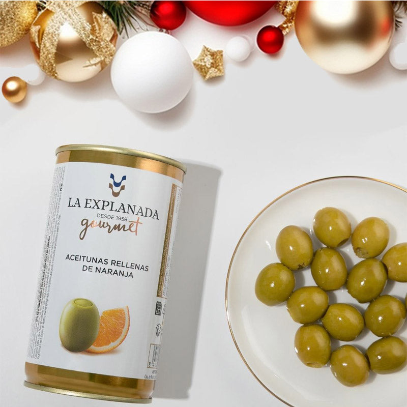 Azeitonas Verdes Recheadas com Laranja