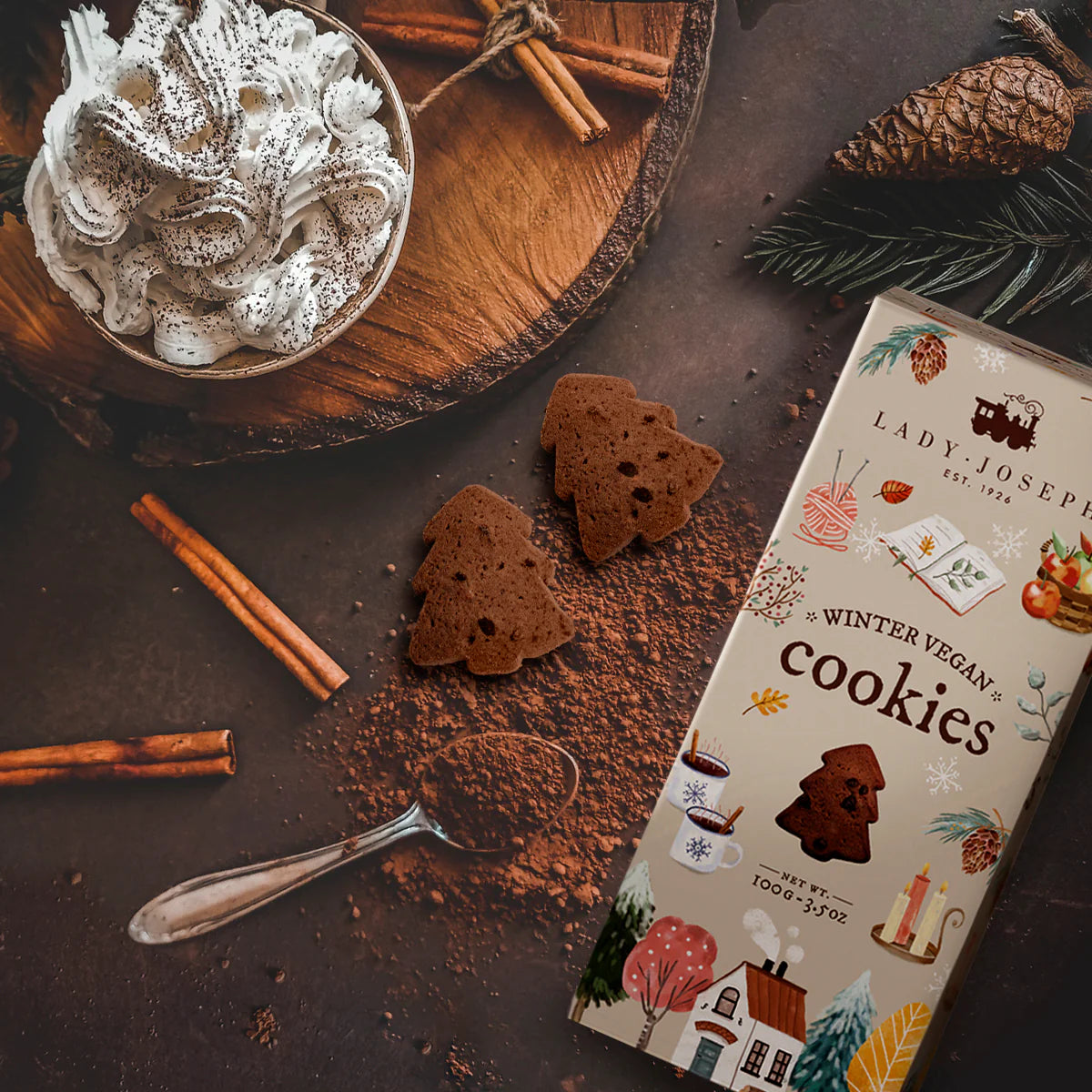 Biscoitos de Chocolate Edição Winter Lady Joseph