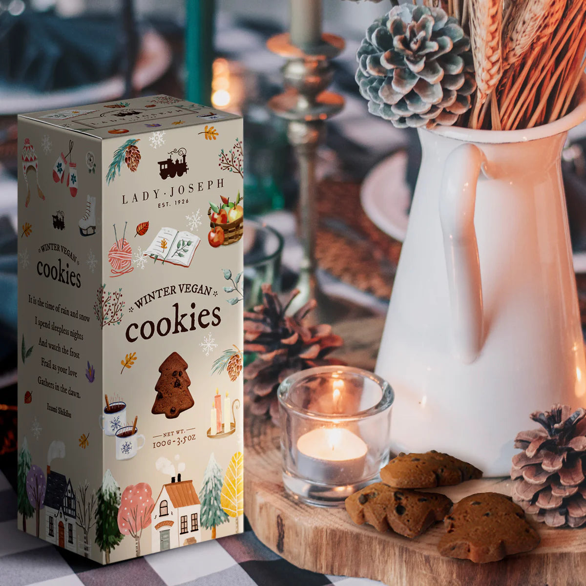 Biscoitos de Chocolate Edição Winter Lady Joseph