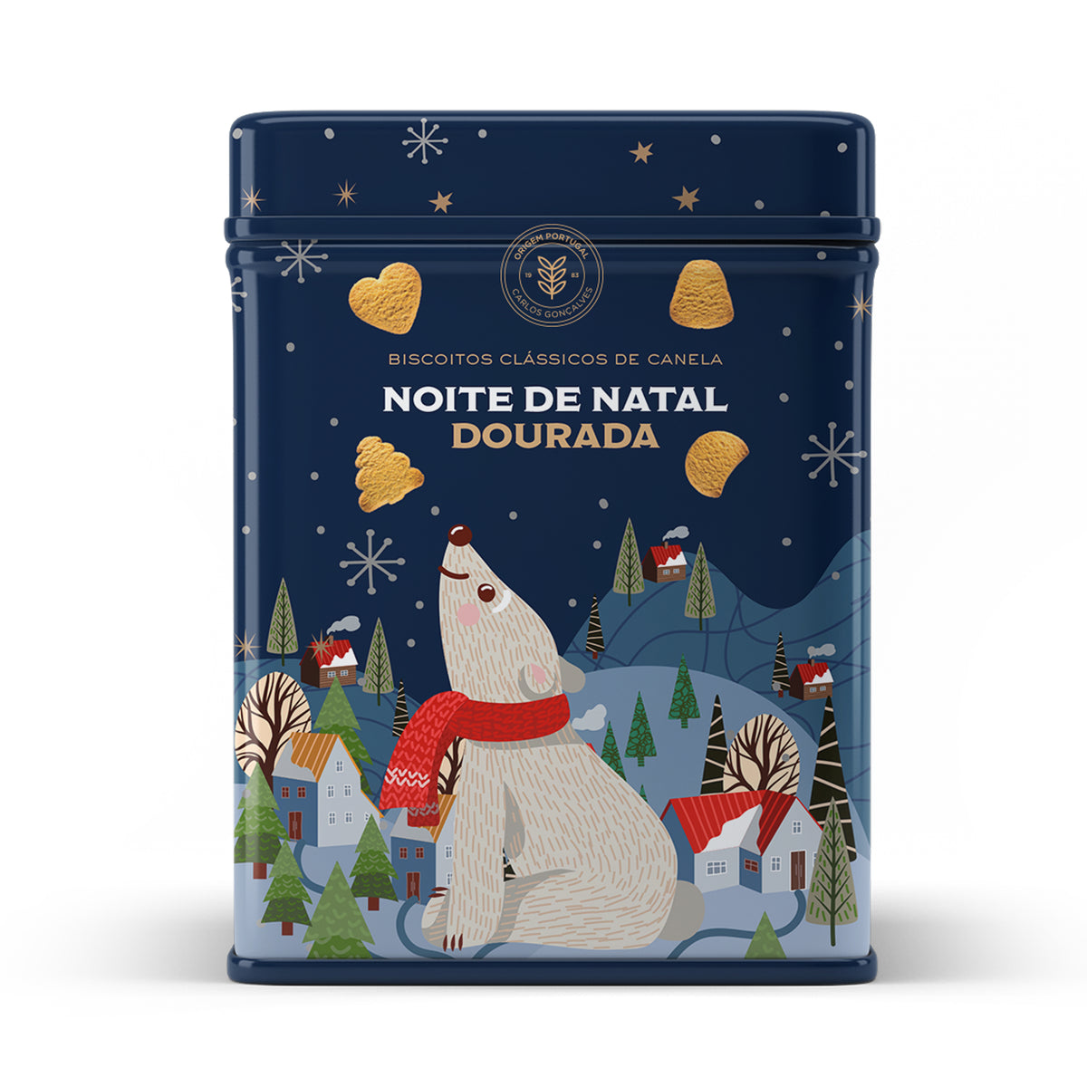 Biscoitos Noite de Natal Dourada