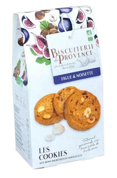 Bolachas de Figo e Avelã Bio Biscuiterie de Provence