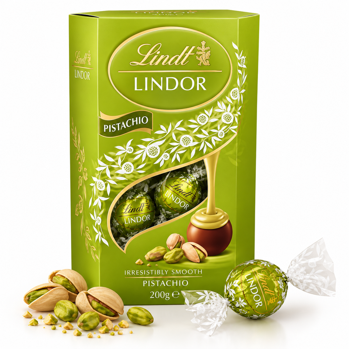 Bombons de Chocolate de Leite e Pistácios Lindor Lindt