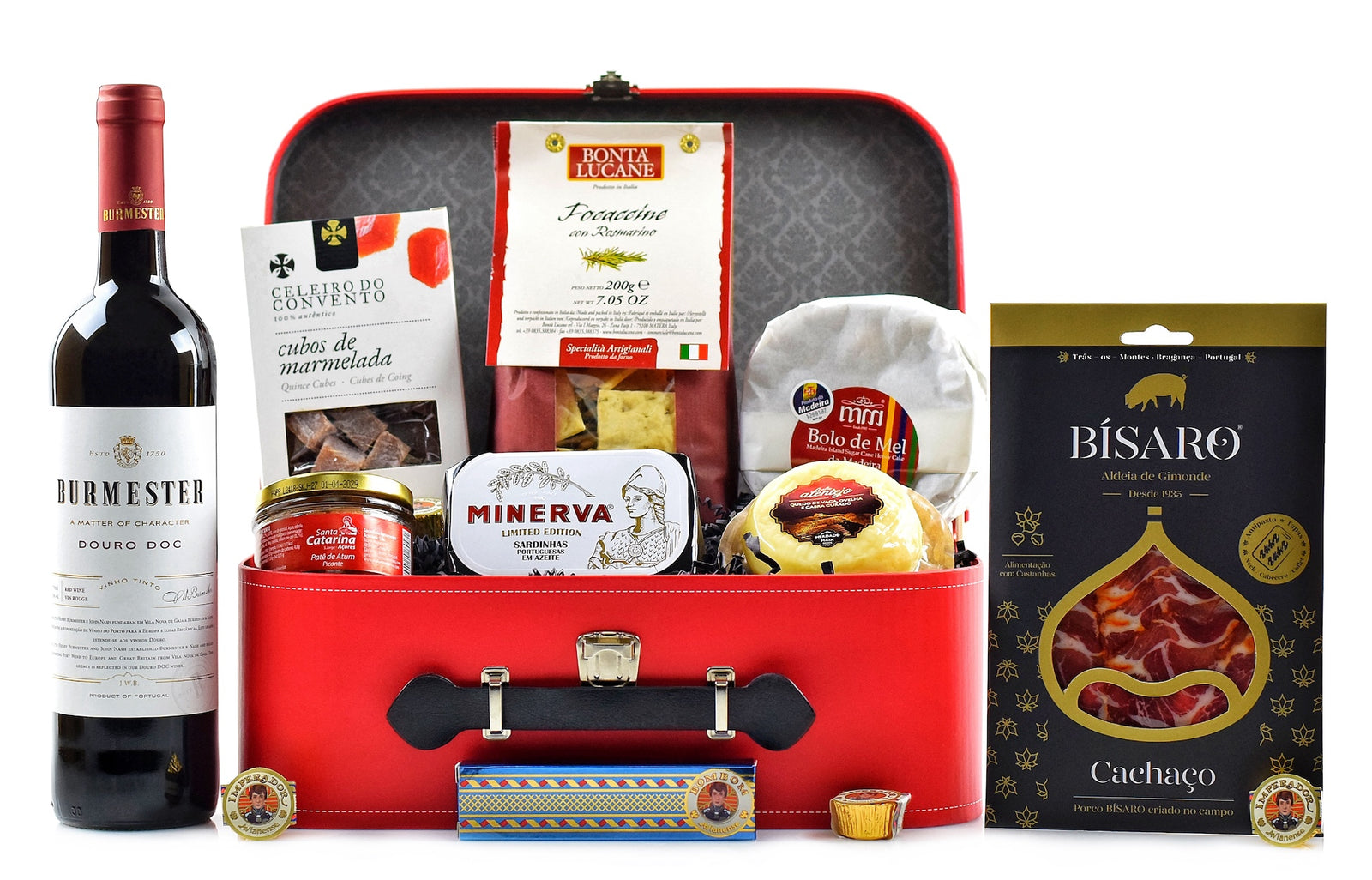 Cabaz de Natal com Vinho Burmester