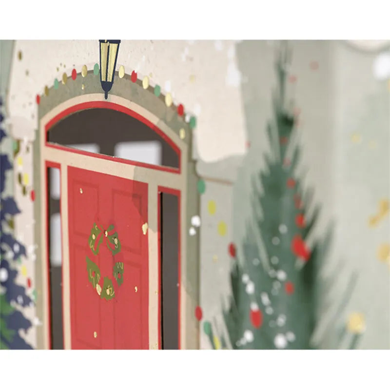 Caixa Cartão Formato Casa com Pega