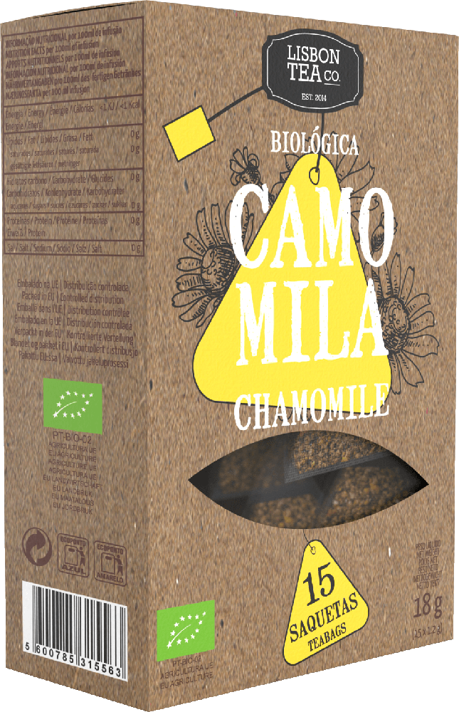 Camomila Bio Saquetas Lisbon Tea Co.