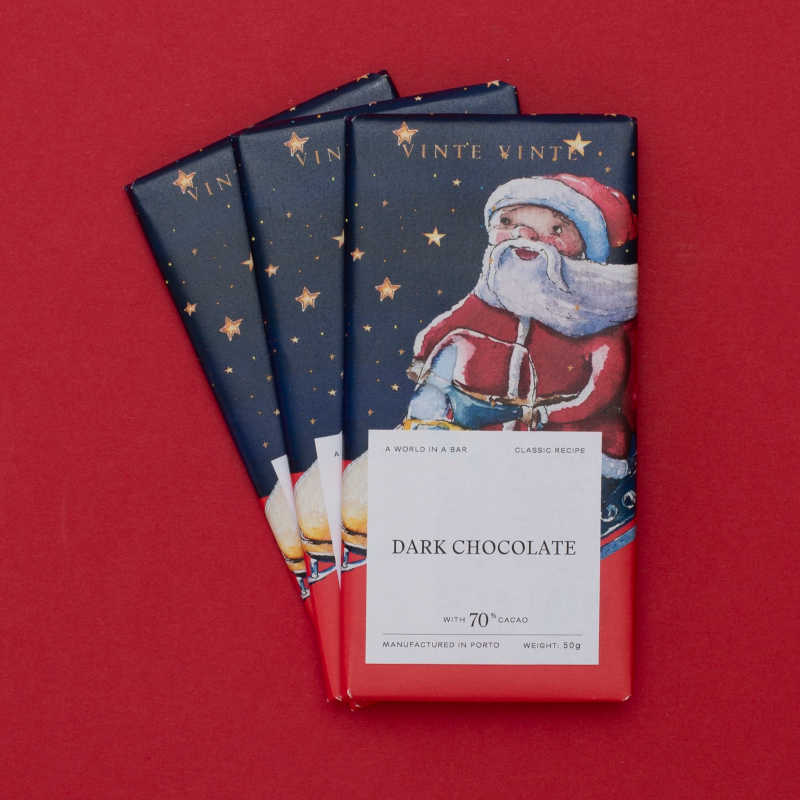Tablete de Chocolate Negro 70% Starry Night Vinte Vinte