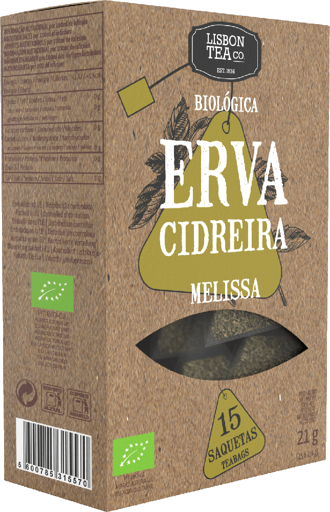 Erva-Cidreira Bio Saquetas Lisbon Tea Co.