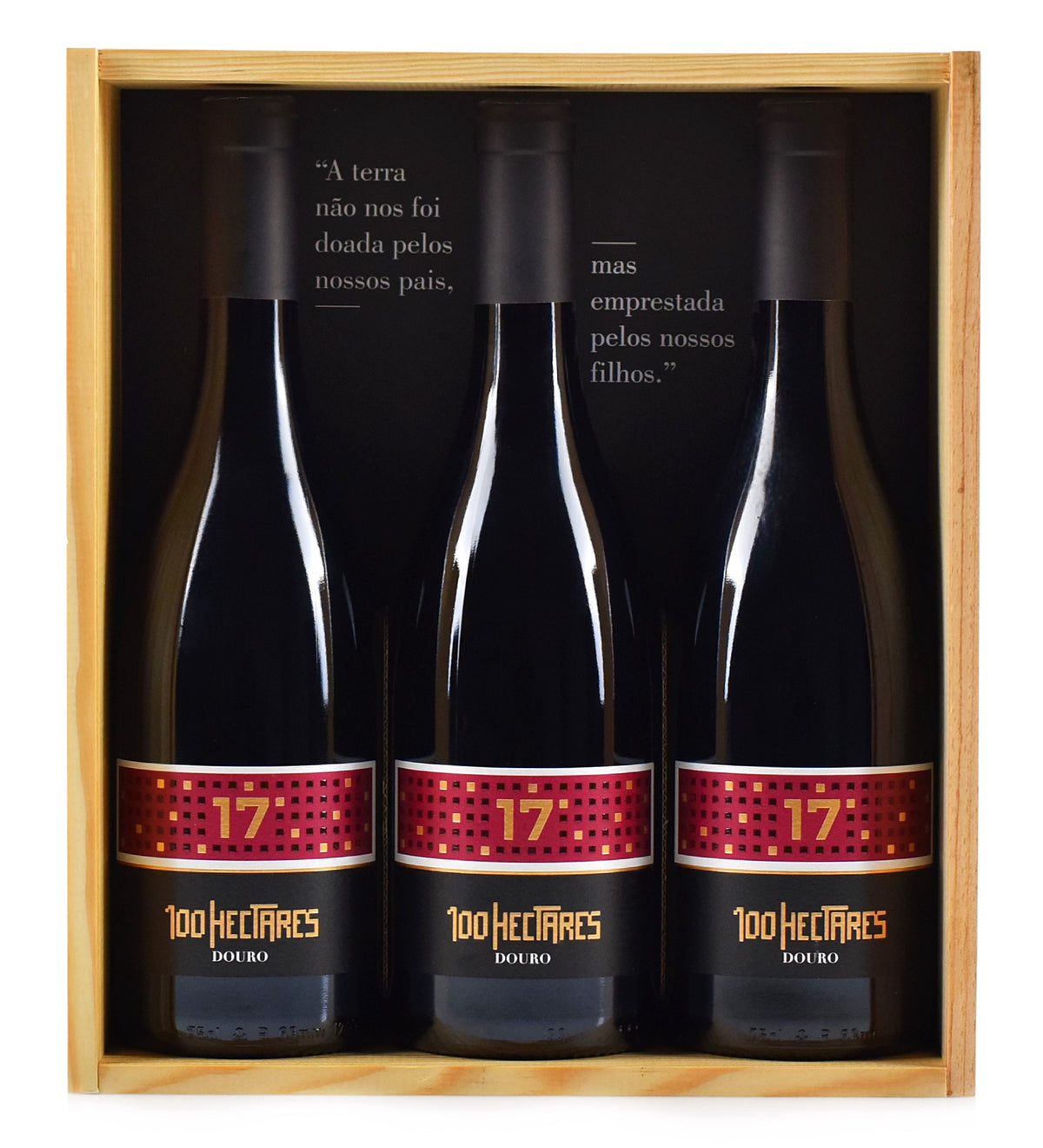 Conjunto 3 Vinhos 100HECTARES 17% BY VOL