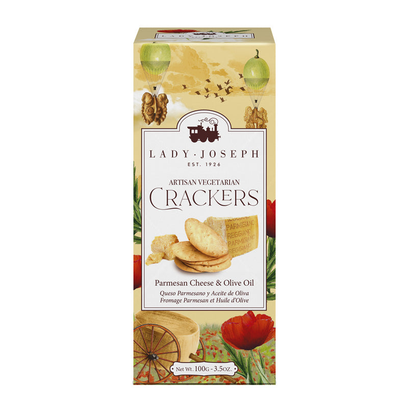 Crackers de Queijo Parmigiano Reggiano e Azeite Lady Joseph
