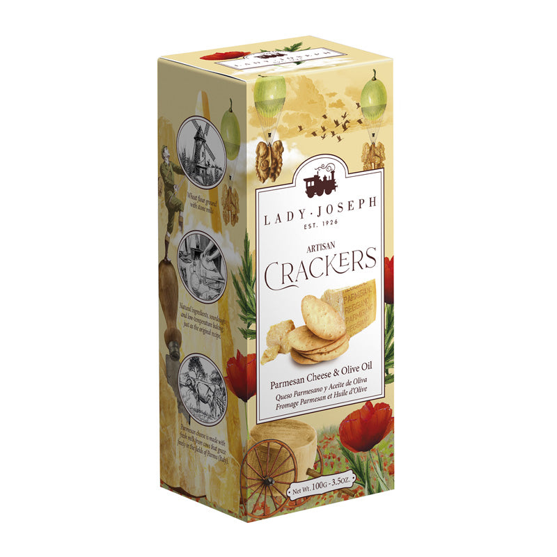 Crackers de Queijo Parmigiano Reggiano e Azeite Lady Joseph