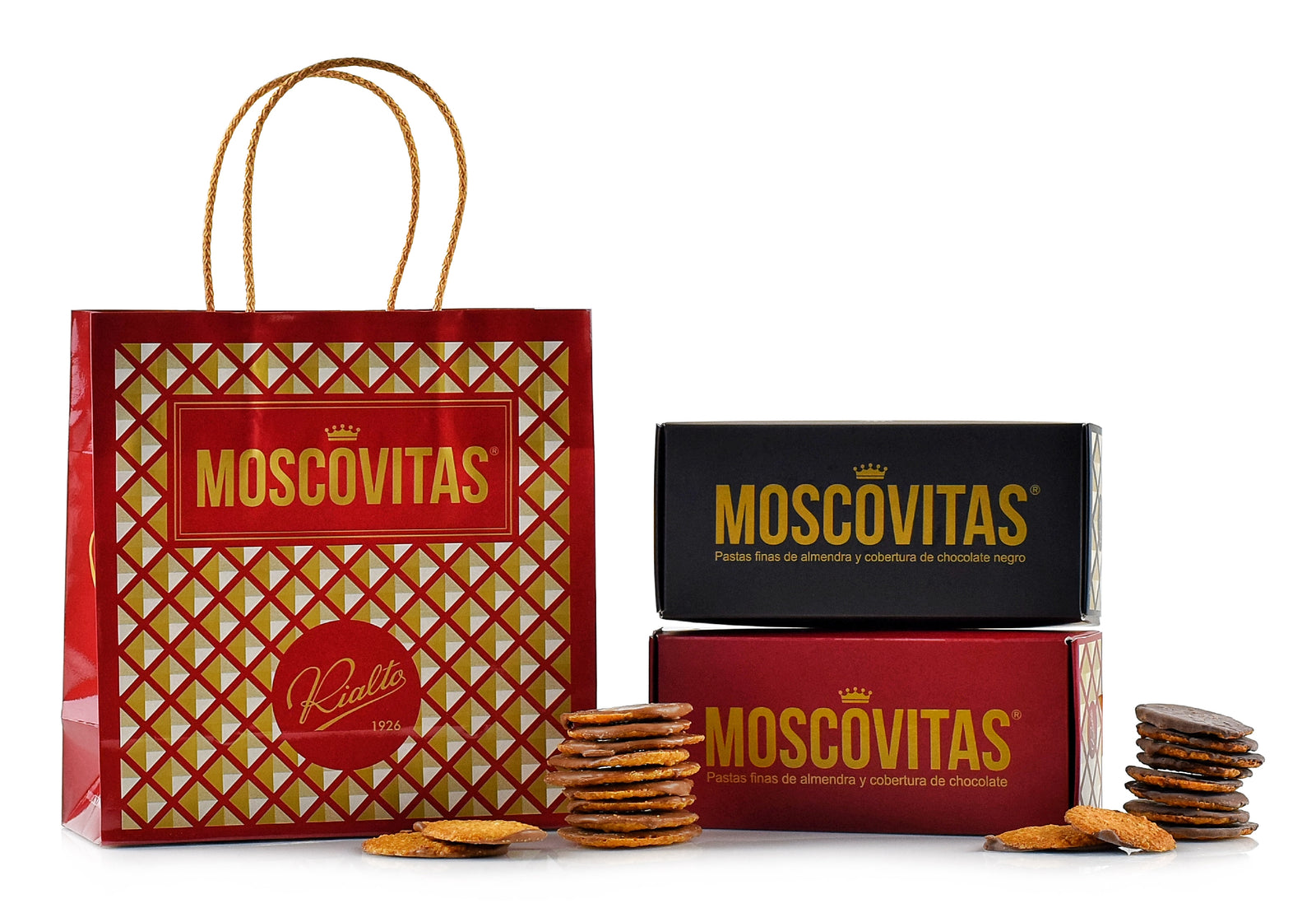 Pack Moscovitas com Chocolate de Leite e Moscovitas com Chocolate Negro