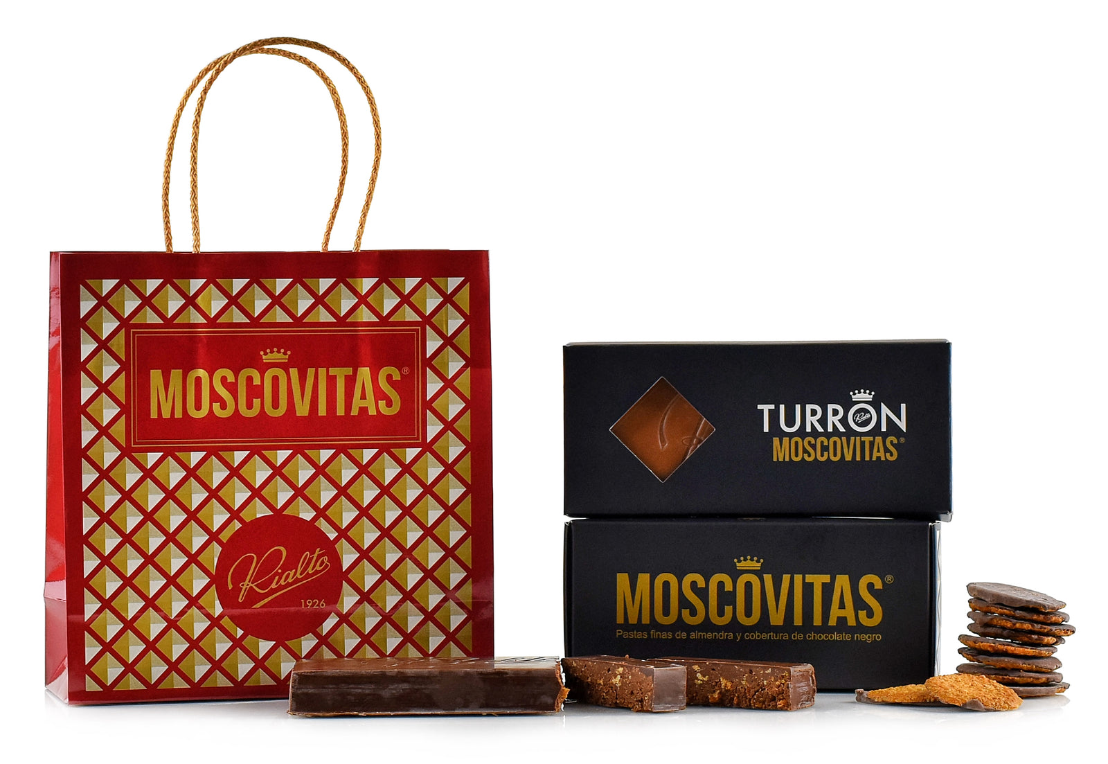 Pack Torrão e Moscovitas com Chocolate Negro
