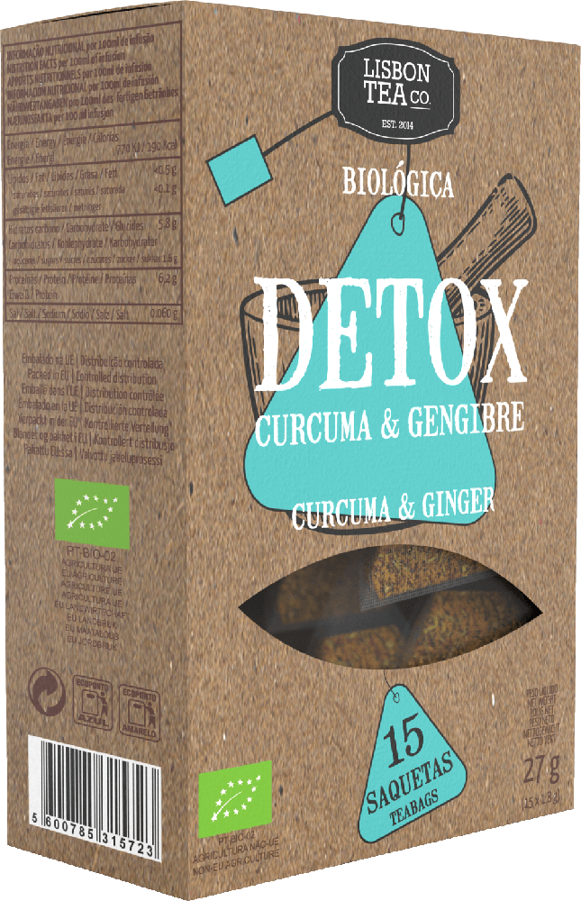 Infusão Detox Curcuma e Gengibre Saquetas Bio