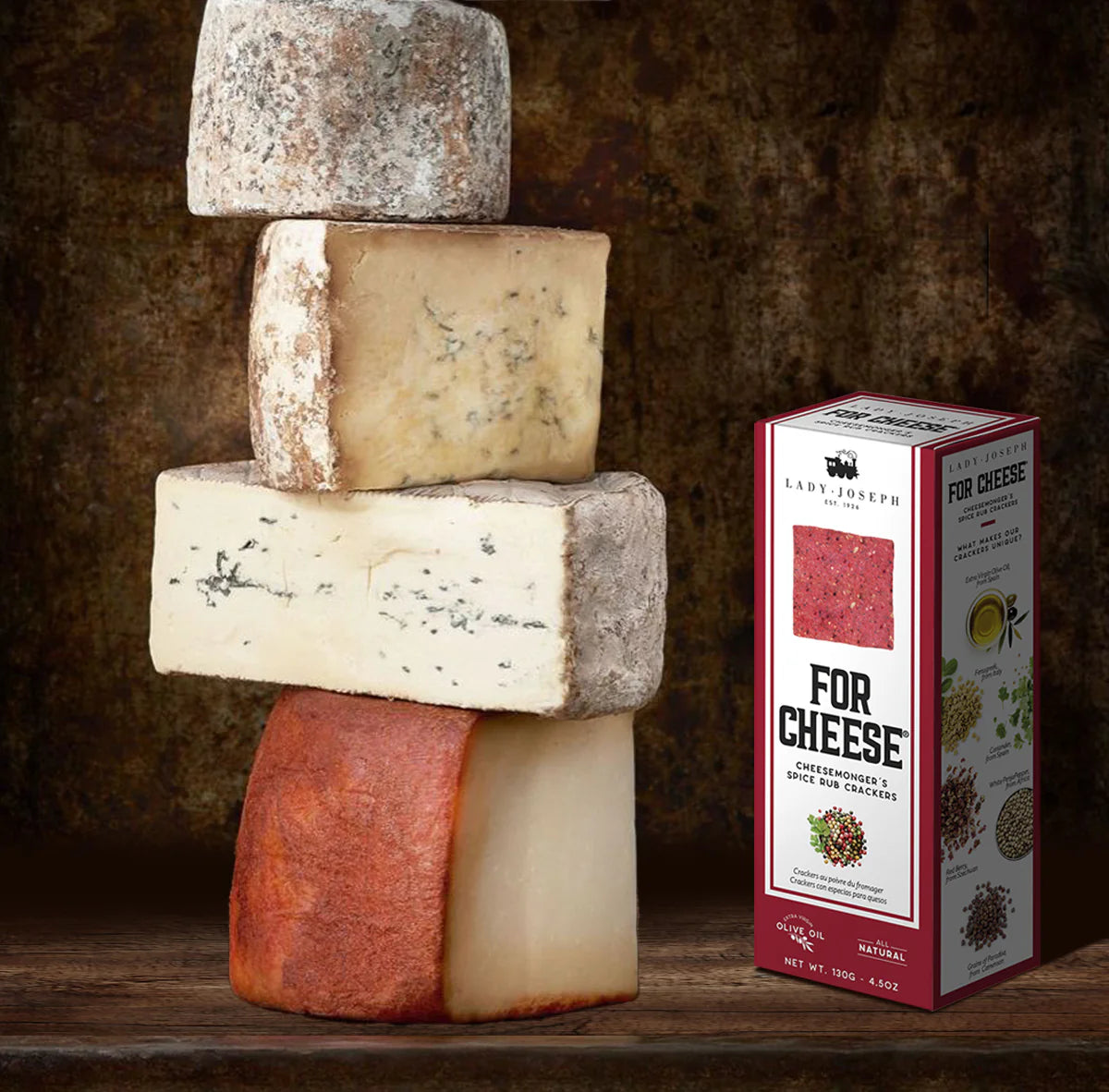 Crackers com Especiarias para Queijos Lady Joseph