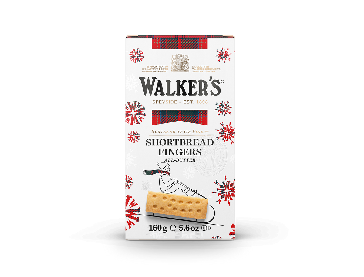 Shortbread Fingers Embalagem Festiva Walker&#39;s 160g