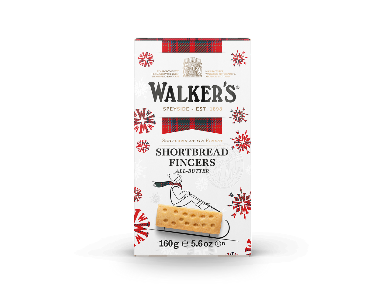 Shortbread Fingers Embalagem Festiva Walker's 160g