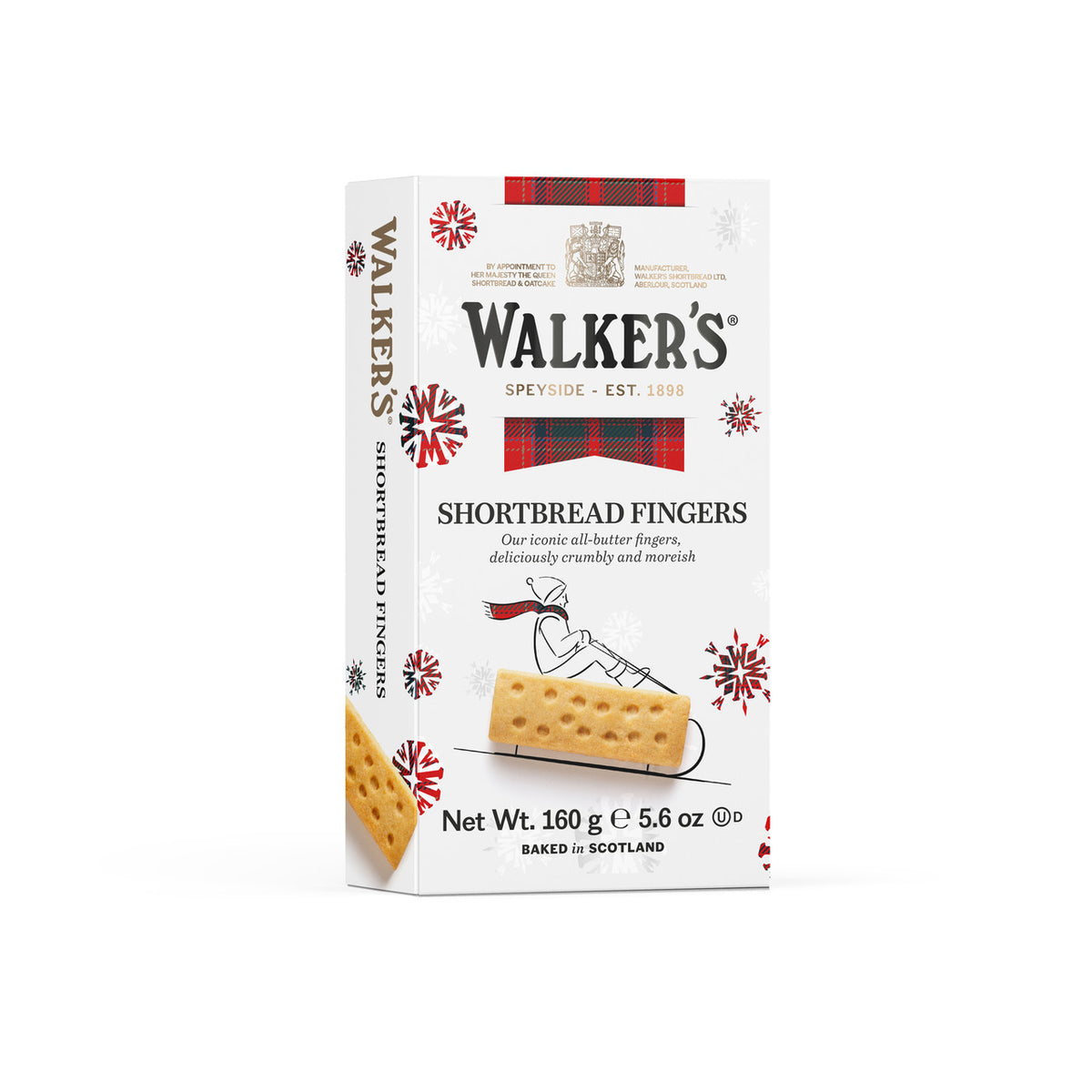 Shortbread Fingers Embalagem Festiva Walker's 160g
