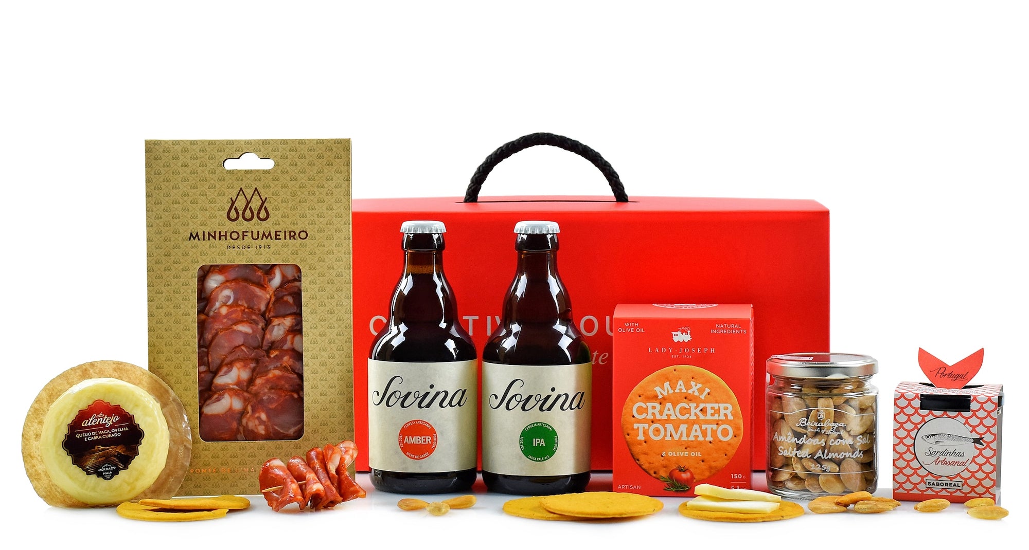 Cabazes de Natal com Cerveja Sovina